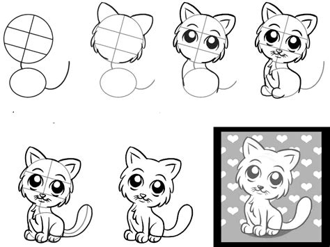 How To Draw Anime Cat 10 Step By Step Drawing