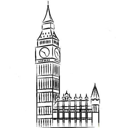 Apps for preschool, kindergarten and elementary. Download Big Ben coloring for free - Designlooter 2020 👨‍🎨