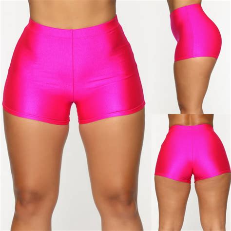 Hirigin Womens Stretch Biker Bike Shorts Workout Spandex Leggings Short Mini Yoga Shorts High