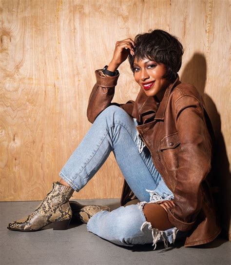 Gabrielle Dennis Recreates Iconic Whitney Houston Images