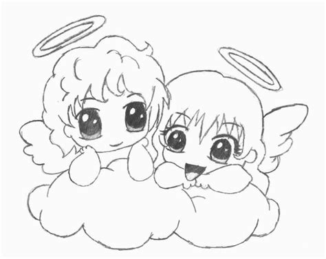 Anime female angel drawing drawing skill. Chibi Angels by BlackCatNeko on DeviantArt