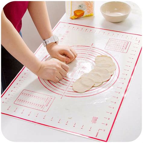 Silicone Reusable Nonstick Baking Pastry Rolling Mat Pad Sheet With