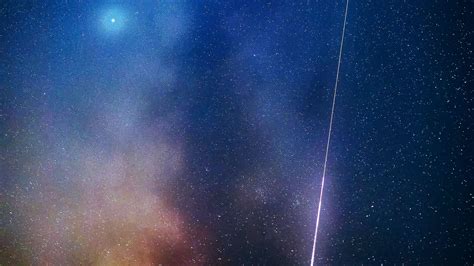 Download Wallpaper 2560x1440 Nebula Stars Starfall Glow Colorful