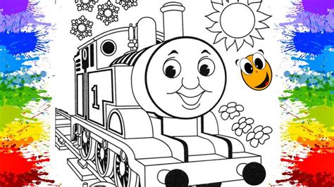 Como Pintar E Colorir Trem Thomas E Seus Amigos Criançinhas Desenho