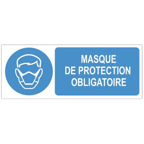 Cache poteau recto / verso masque obligatoire le cache poteau publicitaire, appelé aussi plv de parking, est. Sticker obligation - Masque de protection obligatoire ...