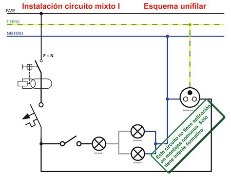 7 Instalación De Un Circuito Mixto 2p1s Electrónica Y Electricidad