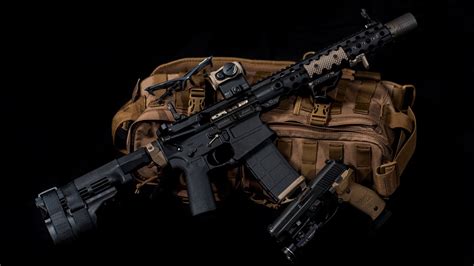 Assault Rifle Weapons Weapon 1080p Rifle Ar 15 Custom Hd Wallpaper