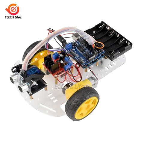 Avoidance Tracking Motor Smart Robot Car Chassis Kit 2wd Ultrasonic