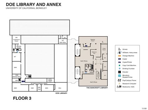 Apartment floor plan, basic interior design layout, partition wall mounting/demounting, ceiling and flooring plans, sanitary equipment, electrics. Floor Plans | UC Berkeley Library