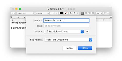 How To Get “save As” Shortcut In Macos Big Sur Catalina Mojave