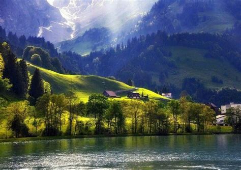 Beautiful Countryside In Switzerland Beautiful Nature