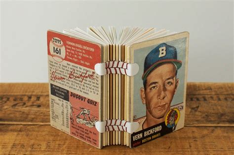 Baseball Card As Cover Card Book Baseball Cards Cards