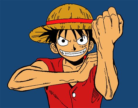 Colored Page Monkey D Luffy Painted By User Not Registered