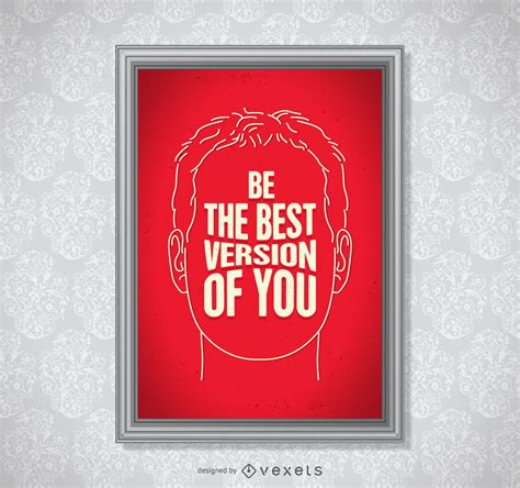 Be The Best Version Of You Poster Vector Download