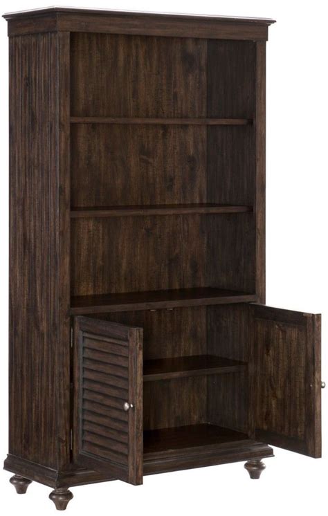 Homelegance Cardano Driftwood Charcoal Bookcase Urners