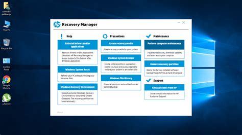 Hp Recovery Manager No Longer Supports This Feature After Wi Hp