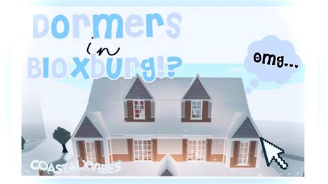 How To Make Dormers Roof Pop Outs In Bloxburg Easy Tutorial Youtube