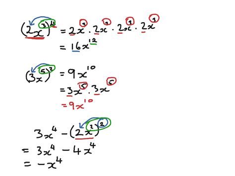 Exponents Raised To A Power Math Exponents Showme