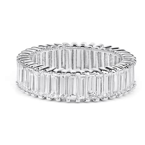 25 The Best Baguette Diamond Anniversary Bands In White Gold