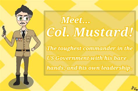Clue Suspect 4 Colonel Mustard By Xxguilhermeartsxx On Deviantart