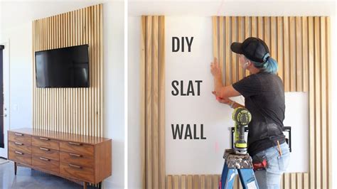 Hardwood Vertical Slat Wall How To Youtube