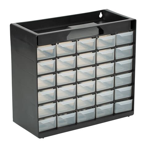 30xplastic Bins Wall Mounted Storage Box Garage Tools Small Parts