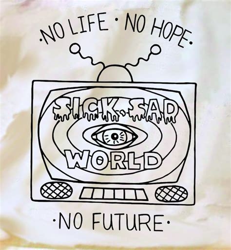 Daria Sick Sad World No Life No Hope No Future Etsy