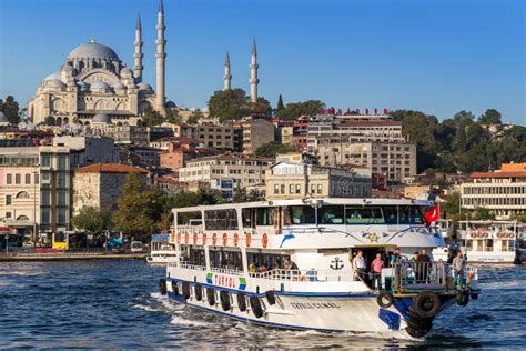 Istanbul Turkey Oct 23 2017 Bosphorus Strait Istanbul Turkey