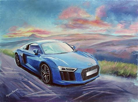 Audi R8 V10 Painting By Maurice Oliphant Fine Art America