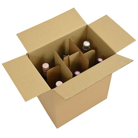 Wine Bottle Boxes With Cardboard Dividers Kite Packaging