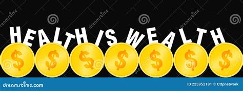 Health Is Wealth Concept Background With 3d Rendered Gold Dollar Sign