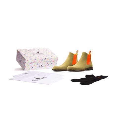 I personally love chelsea boots. Serfan Chelsea Boot Herren Wildleder Beige Orange