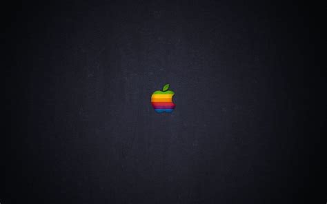 Download Retro Colour Apple Logo Wallpaper