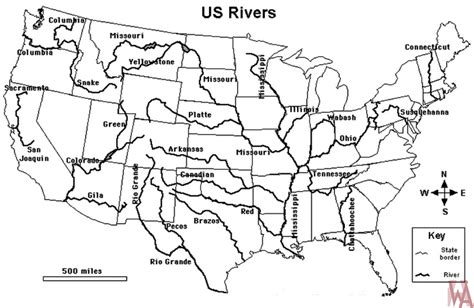 Outline Map Of Texas Rivers United States Map