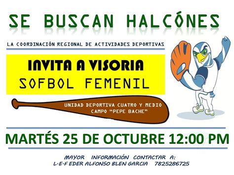 Equipo de softbol femenil mexico. Invitan a formar parte del equipo de softbol femenil ...