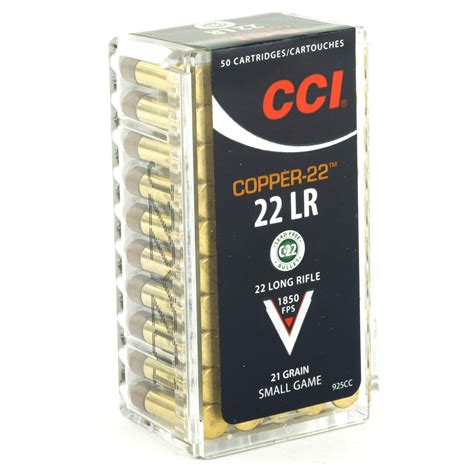Cci 22lr Copper 22 21gr 50 Round Box Trigger Depot
