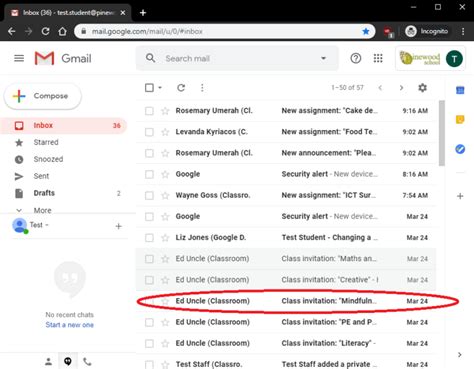 Gmail Accessing Your Childs Email Account On A Computer Pinewood