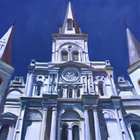 Daily Paintworks St Louis Cathedral Original Fine Art For Sale