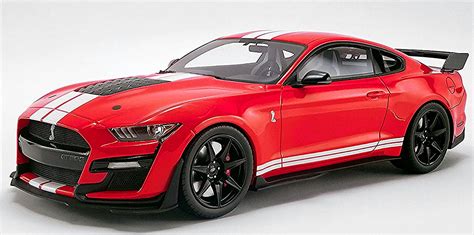 Ford Mustang Shelby Gt500 2020 Red With White Stripes Riverina Model