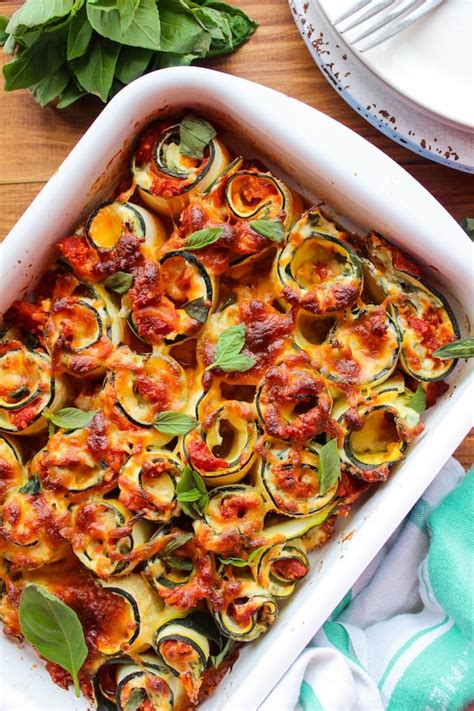 Vegetarian Zucchini Lasagna Spirals A Saucy Kitchen