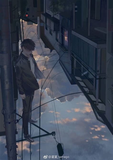 Animated gif about cute in kyoukai no kanata(境界の彼方 ) by andreea dinu. 30+ Top For Sad Blue Anime Boy Aesthetic - Ring's Art