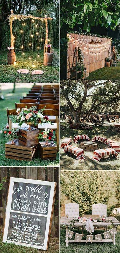 Before deciding on having a backyard wedding, take a good look at the yard and determine how many people you can budget 43. 15 Creative Backyard Wedding Ideas On a Budget ...