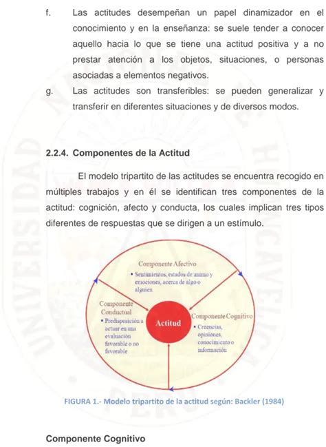 Componentes De La Actitud Antecedentes De La Investigación