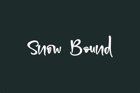 Snowbound Free Font 01 Fonts Shmonts
