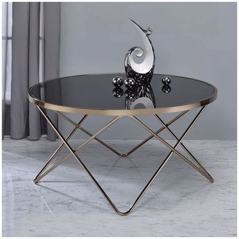 Round Black Iron Coffee Table With Glass Top Large Circular Coffee Table Black Glass Top Black