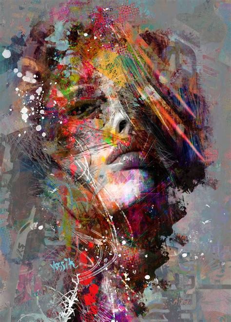 Abstract Portrait Painting Abstract Painters Portrait Art Portrait Paintings Portraits