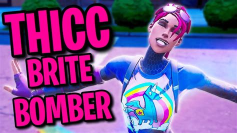 The Brightest Personality In Fortnite🌈🍑 Thicc Brite Bomber Showcase