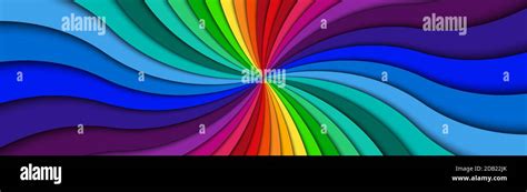 Color Spiral Header Bright Colorful Swirling Radial Pattern Banner