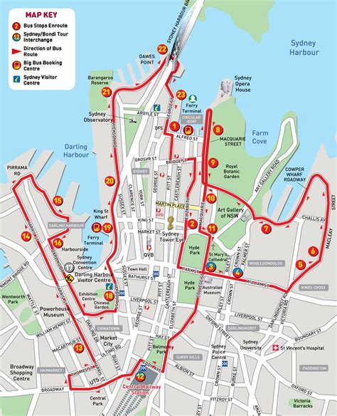 Sydney Map Sydney Map Sydney Tours Route Directions