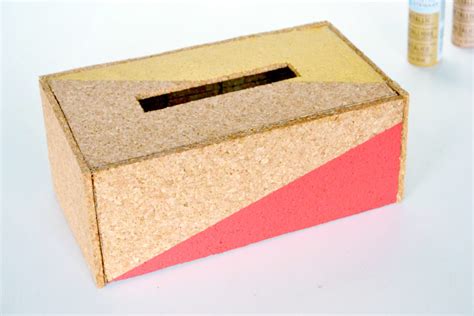 Cork Tissue Box Cover